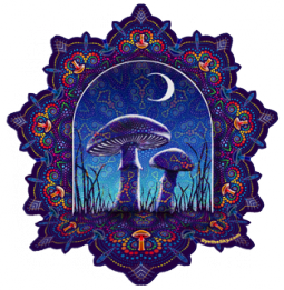 Mushroom Mandala Sticker